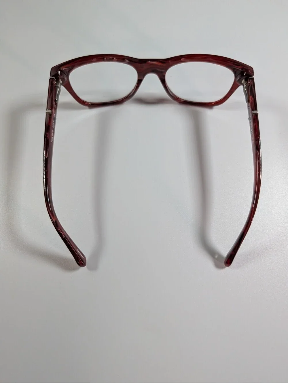 Fossil Womens 51mm Red Horn FOS6075 YAB Oversized Square Eyeglass Frames Eyewear
